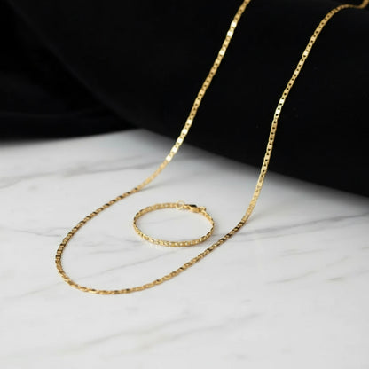 Braided Smoky Quartz Necklace And Bracelet Set – Model 12