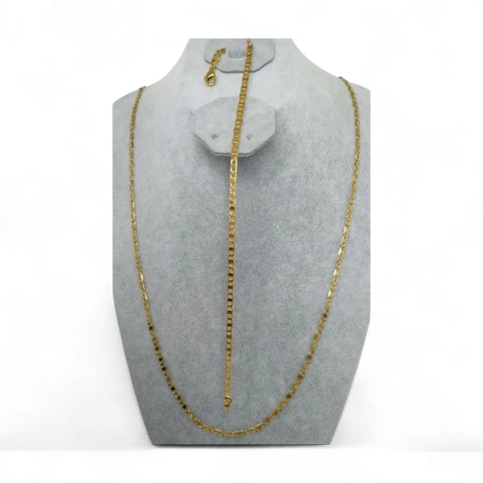Braided Necklace & Bracelet Set - Model 12