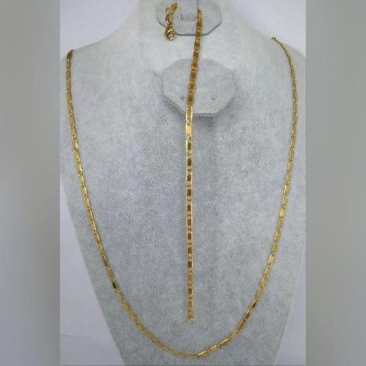Braided Necklace & Bracelet Set - Model 3