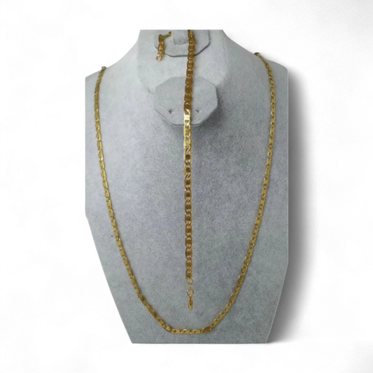 Braided Necklace & Bracelet Set - Model 4