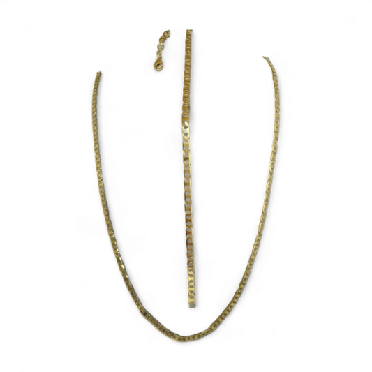 Braided Necklace & Bracelet Set - Model 9