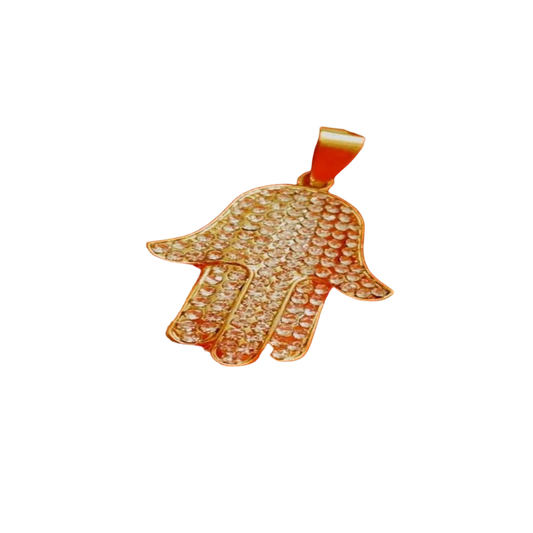 Shiny Hamsa Hand Necklace