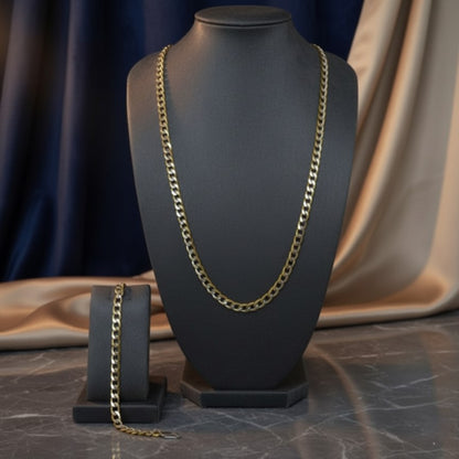 Silver and Gold Braid Jewelry Set – Model 11