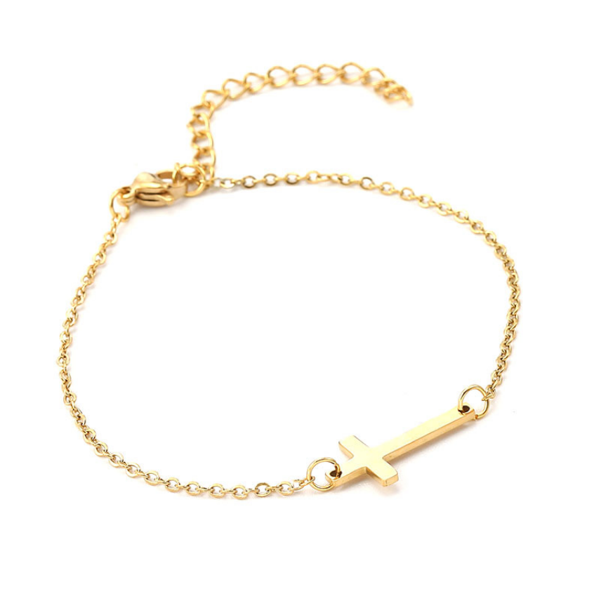 Stainless Steel Cross Bracelet