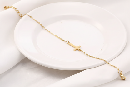 Stainless Steel Cross Bracelet
