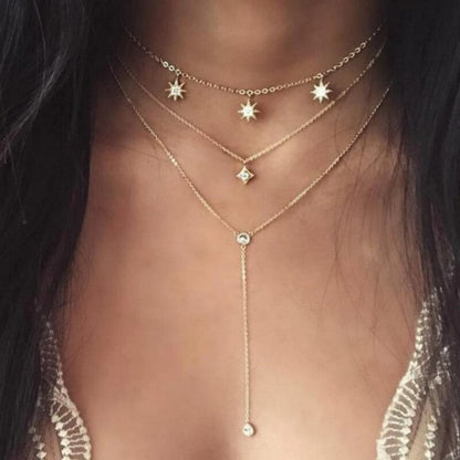Stars Gold Necklaces