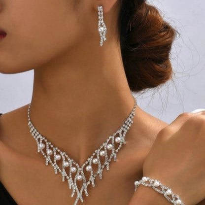 Studded Pearl Necklace