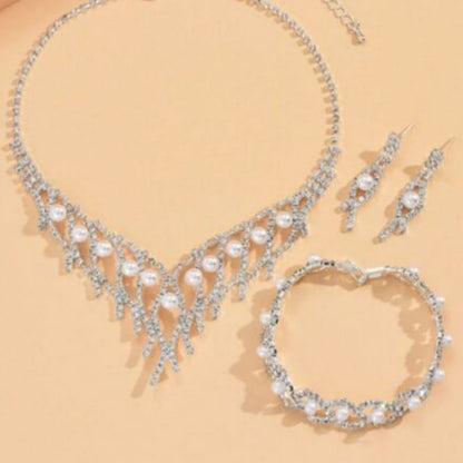 Studded Pearl Necklace