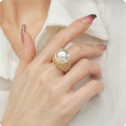 Super Large Pearl Ring