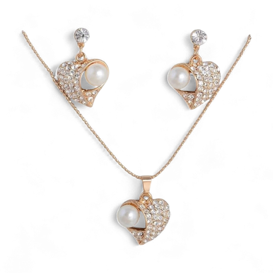 Sweet Heart Pearl Set
