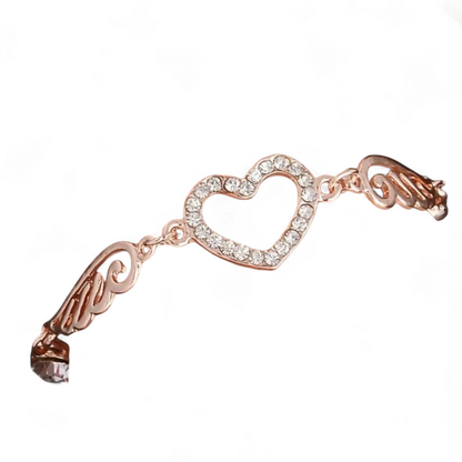 Sweet Heart Wings Bracelet