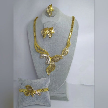 The Leaf and Bow Jewelry Set