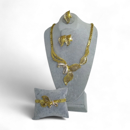 The Leaf and Bow Jewelry Set