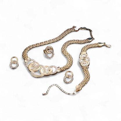 Vintage Crystal Handcuffs Set