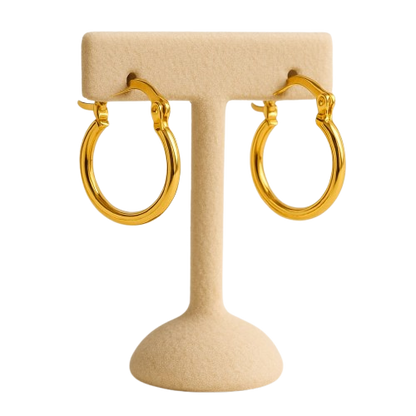 Classic Gold Hoop Earrings - Large