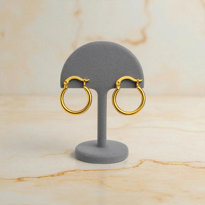 Classic Gold Hoop Earrings - Medium