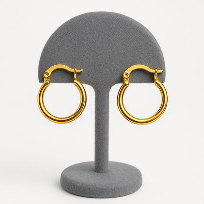 Classic Gold Hoop Earrings - Medium