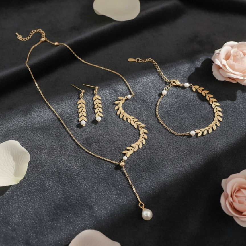 Wheat Gold Jewelry Set