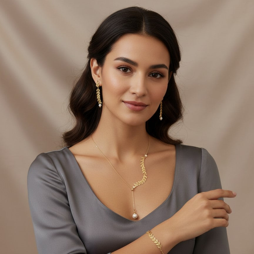 Wheat Gold Jewelry Set