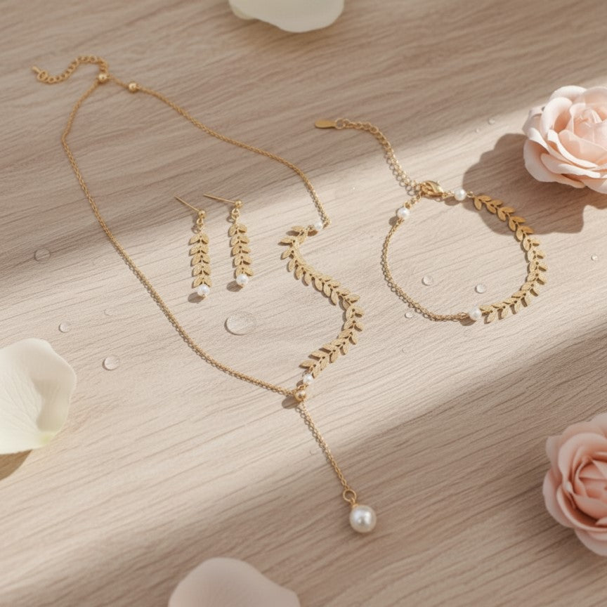 Wheat Gold Jewelry Set