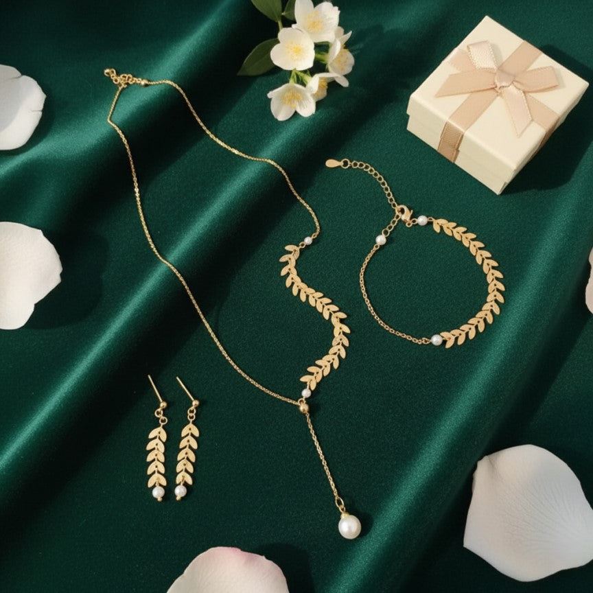 Wheat Gold Jewelry Set
