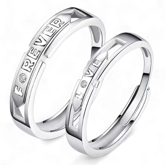 Forever Love Shining Couple Rings