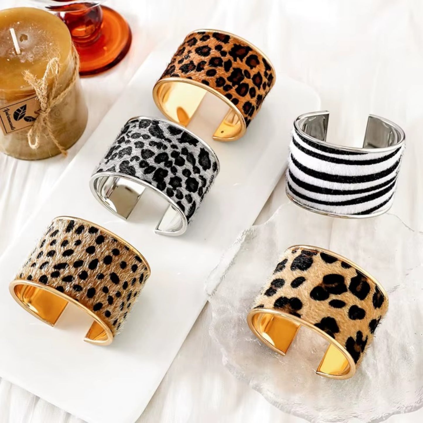 Wild Prints Statement Cuffs