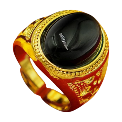 Men’s Geometric Big Stone Ring