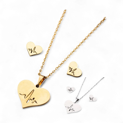 Heartbeat Love Stainless Steel Set