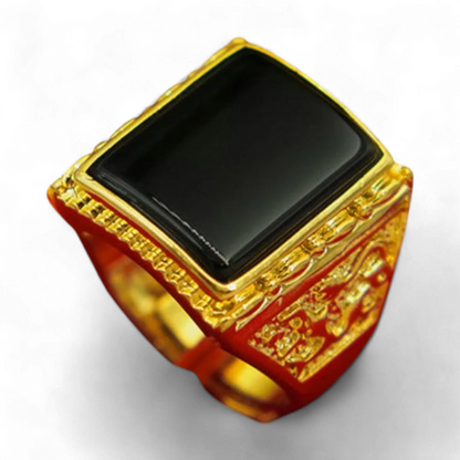 Men’s Geometric Big Stone Ring