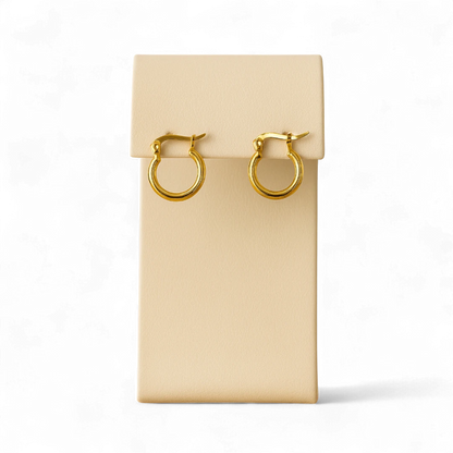 Classic Gold Hoop Earrings - Small