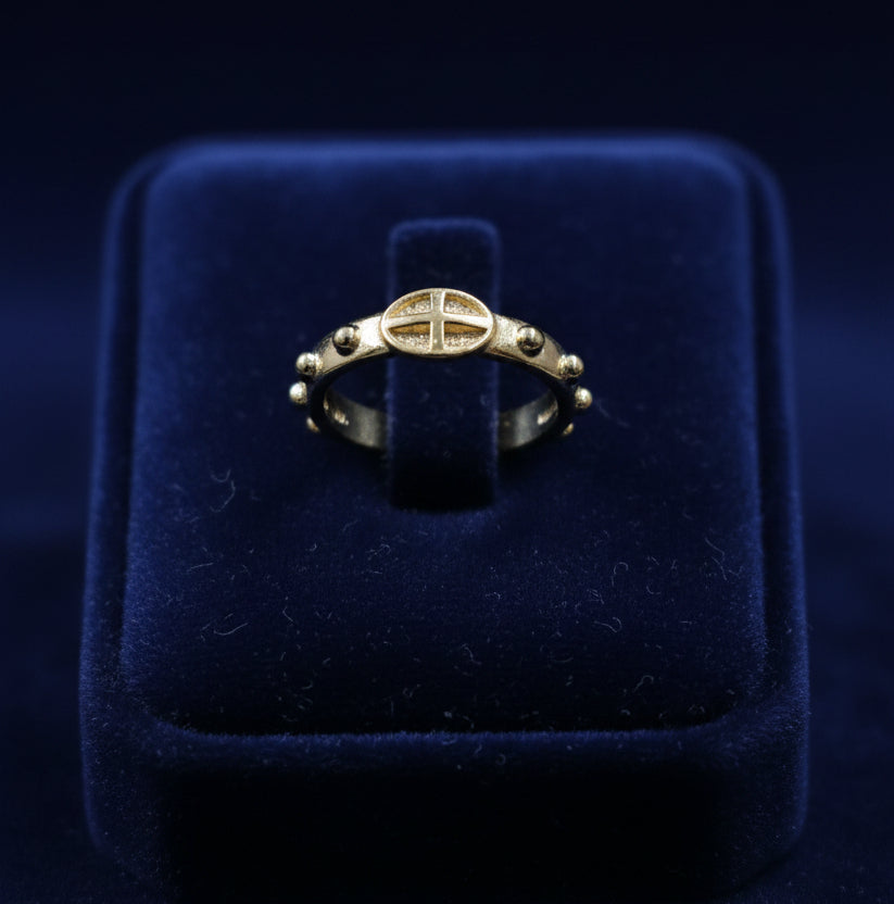 Cross Gold Ring